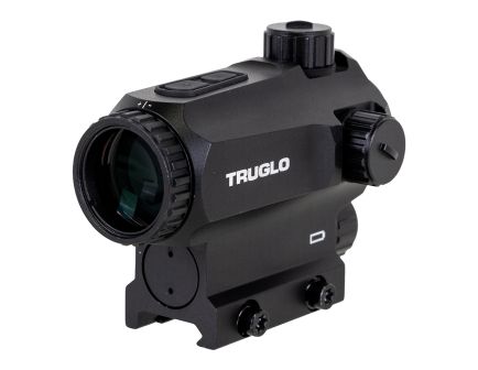 Truglo PR1 Prism, Red Dot, 1X25, 6 MOA Red Dot with Outer Ring, Black, Includes Lens Covers