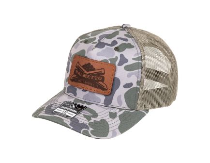 PSA Leather Patch Richardson 5 Panel Trucker Hat -  Duck Camo