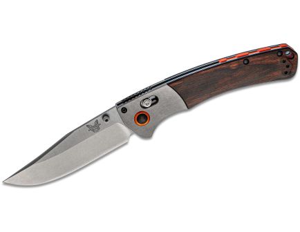 Benchmade Crooked River Folding Clip Point Knife, Brown - 15080-2