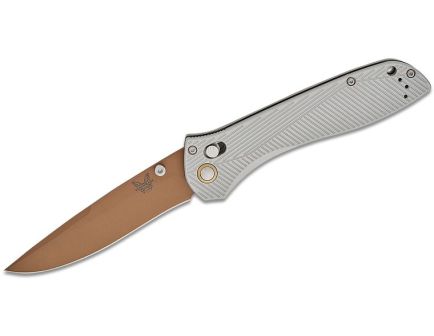 Benchmade Seven Ten Folding Recurve Drop Point Knife, Gray - 710FE-24