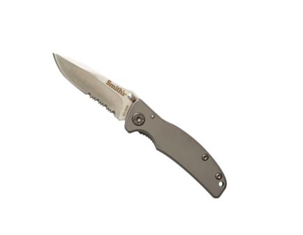 Smiths Products Titania I Drop Point Folding Knife, Gray