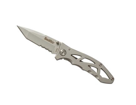 Smiths Products Caprella 2.95" Drop Point Folding Knife, Gray