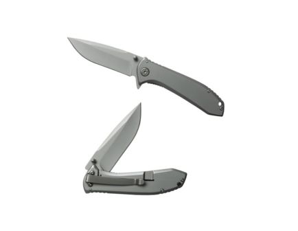 Smiths Products Titania II 3.5" Drop Point Folding Knife, Gray
