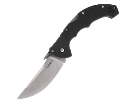 Cold Steel Talwar Folding Knife Straight Back, Black - Secure Lock, Designed for Tactical and Combat Use - CS-21TTL