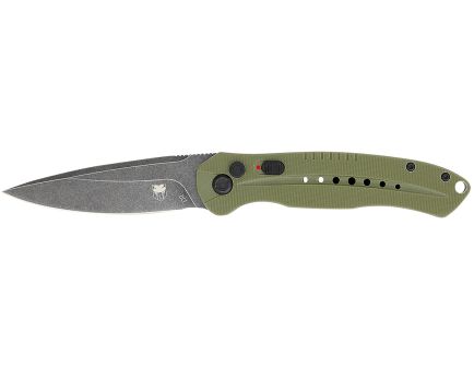 CobraTec Diablo Auto Folding Drop Point Knife, OD Green - ODGDIABLOAUTO