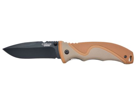 Camillus Inflame Folding Drop Point Knife, Tan - CAM-19473
