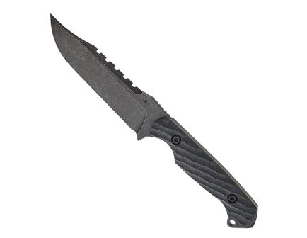 Toor Knives The Crewman Fixed Blade Clip Point Knife, Bomber Black
