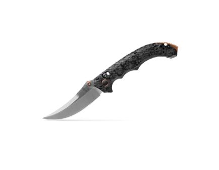 Benchmade Mini Bedlam Folding Scimitar Knife, Marbled - 865-02