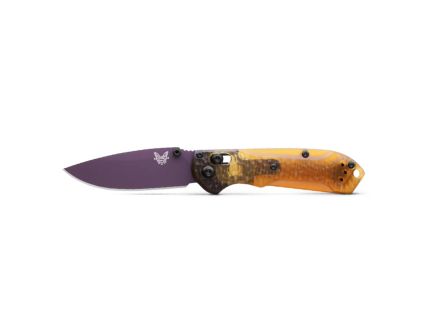 Benchmade Mini Freek Folding Drop Point Knife, Amethyst - 565PL-2501