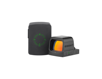 Osight S, 2MOA Dot + 32MOA Circle Red Dot Sight with Charging Cover, Black