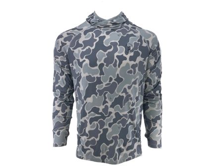 PSA Performance Hoodie with Logo, Citadel Blue Camo
