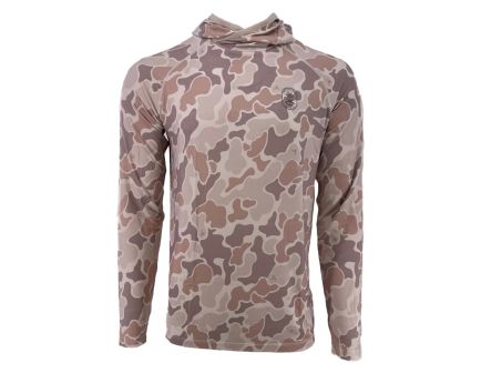 PSA Performance Hoodie with Logo, Sandshell Camo