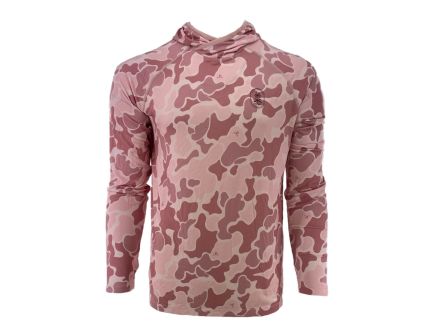 PSA Performance Hoodie with Logo, Rose Smoke Camo