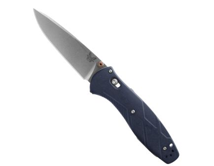 Benchmade Barrage Folding Drop Point Knife, Canyon Blue - 581-03