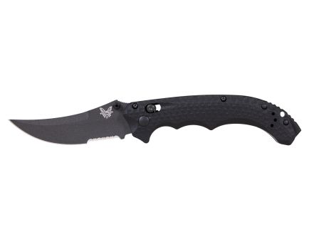 Benchmade Mini Bedlam Folding Scimitar Knife, Black - 865SBK