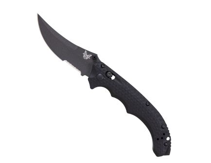Benchmade Mini Bedlam Folding Scimitar Knife, Black - 865SBK