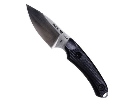 Buck Alpha Scout Elite Fixed Blade Drop Point Knife, Black - 0662BKS-B
