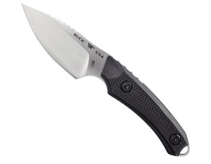 Buck Alpha Hunter Elite Fixed Blade Drop Point Knife, Black - 0664BKS-B