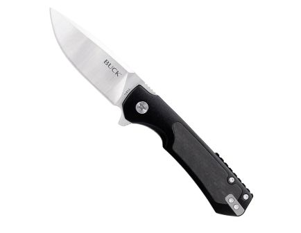 Buck Stinger Folding Drop Point Knife, Black - 0714BKS-C