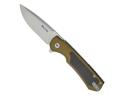 Buck Stinger Folding Drop Point Knife, Green - 0714GRS-C