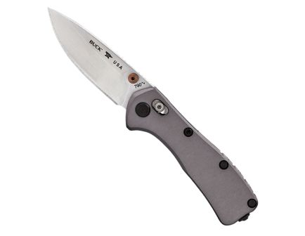 Buck Range Elite Folding Drop Point Knife, Gray - 0791GYS-B