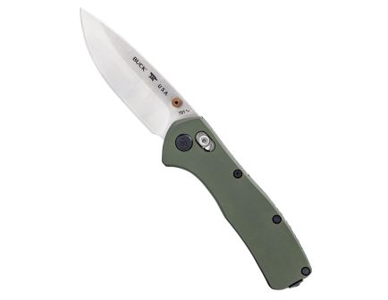 Buck Mini Range Elite Folding Drop Point Knife, Green - 0790GRS-B