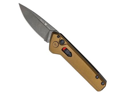 Buck Deploy Auto Folding Drop Point Knife, Burnt Bronze - 0838BRS1-B