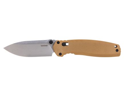 Kershaw Broadside Drop Point Folding Knife, Brown