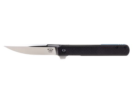 Skallywag Tactical Swifttale Folding Drop Point Knife, Black