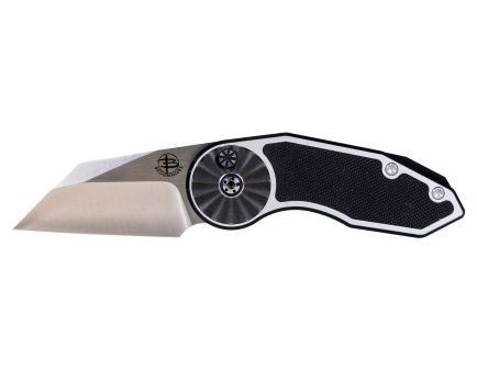 Begg Knives Micro Burst Rosette Folding Wharncliffe Knife, Black - BG061
