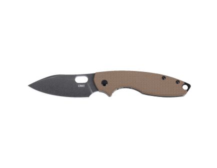 CRKT Pilar III Frame Lock Folding Knife Spear Point, Earth Brown