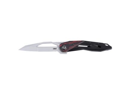 CRKT Nucleus Frame Lock Folding Knife Reverse Tanto, Black/Red