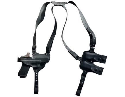 1791 Gunleather Nakatomi Special Glock G17 Shoulder Horizontal Holster Right Steerhide Leather, Stealth Black