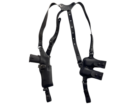 1791 Gunleather Nakatomi Special Sig Sauer P320/P320C Shoulder Vertical Holster Right Leather, Stealth Black