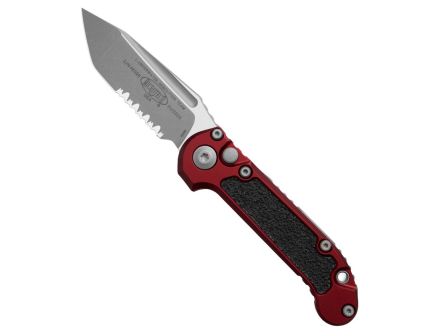 Microtech L.U.D.T. S/E Gen III Folding Drop Point Knife Serrated, Merlot - 1135-11MR