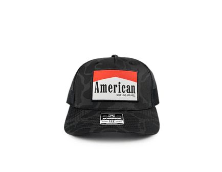Nine Line American 5-Panel Richardson Trucker Hat, Dark Camo