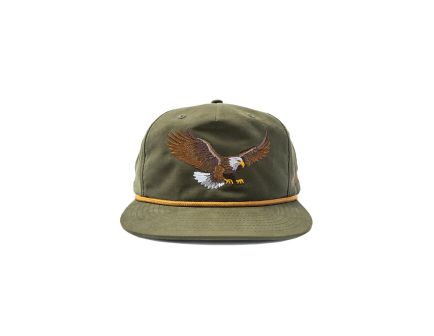Nine Line Bald Eagle Snapback Hat, Olive