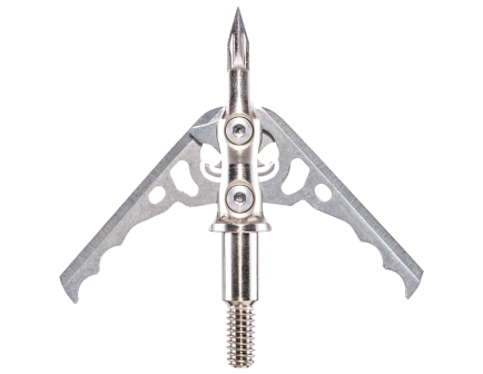 Rage Hypodermic Crossbow NC 2"/125 gr 2-Blade Broadhead, Silver Pack of 3