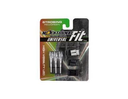 Nockturnal Strobing Fit Universal Lighted Nock, Clear/Red/Green Pack of 3