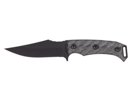 Half Face Blades Tosahwi Fixed Blade Knife Gray Micarta (4" Black Cerakote)