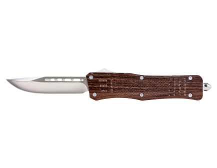 Master Cutlery Wood Grain Drop Point OTF Knife 9.5" - OTF950WG