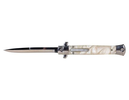 Master Cutlery Spear Point Stilleto OTF Knife, White Pearl - PK-52