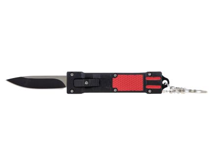 Master Cutlery Drop Point OTF Key Chain Knife, Red - SE-1337RD