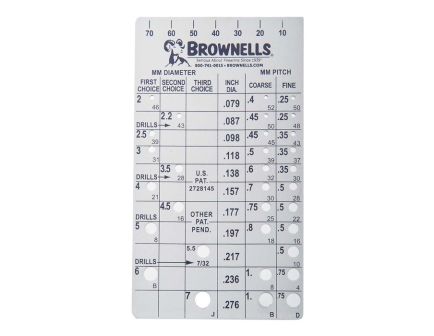 Brownells Metric Screw Checker
