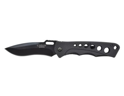 Camillus Rage Folding Drop Point Knife, Black - CAM-19302