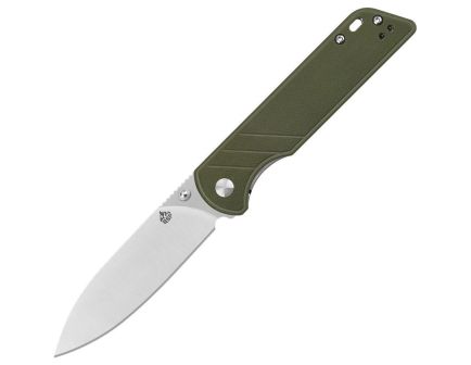 QSP Parrot Folding Spear Point Knife, Green - QS102B2