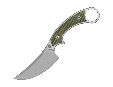QSP Viper Fixed Blade Clip Point Knife, OD Green - QS166B1
