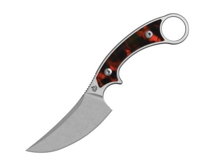 QSP Viper Fixed Blade Clip Point Knife, Tortoise - QS166C1