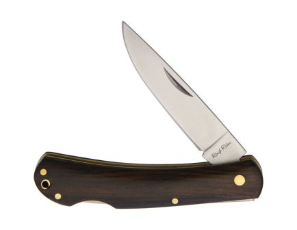 Rough Rider Blackwood Folding Straightback Knife, Black - RR1708