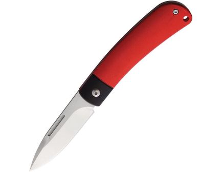 Rough Rider APTA Folding Drop Point Knife, Red - RR2282